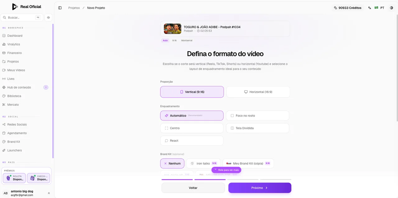 Cole o link do vídeo